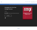 Strategies for First Year College Success