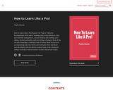How to Learn Like a Pro!