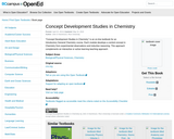 Concept Development Studies in Chemistry