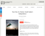 Year One of a Nation: South Sudan’s Independence