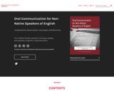 Oral Communication for Non-Native Speakers of English