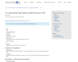 1.6 Lab activity Task sheet Coolant Pressure Test
