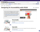 Designing for Accessiblity with POUR
