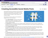 Creating Accessible Social Media Posts