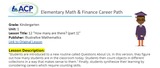 Career Readiness - Elementary Math & Finance Careers