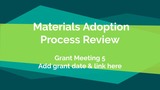 Materials Adoption Process Review Presentation