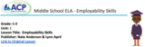 Middle School ELA - Employability Skills