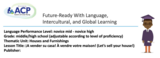 World Languages - Novice Career Readiness Lesson
