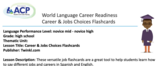 World Language-Career Readiness - Career & Jobs Flashcards