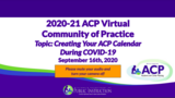 Creating Your ACP Calendar