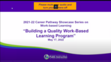 Building a Quality Work-Based Learning Program