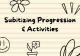 Subitizing Progression and Activities