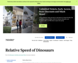 Relative Speed of Dinosaurs