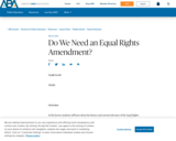 Do We Need an Equal Rights Amendment?