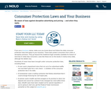 Consumer Protection Laws and Your Business