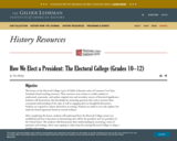 How We Elect a President: The Electoral College (Grades 10–12)