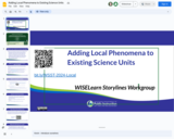 Adding Local Phenomena to Existing Science Units