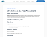 Introduction to the First Amendment – ABA Teacher's Portal