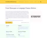 From Watergate to Campaign Finance Reform
