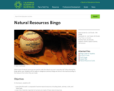 Natural Resources Bingo