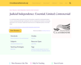 Judicial Independence: Essential, Limited, Controversial
