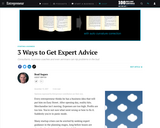 3 Ways to Get Expert Advice (Entrepreneurship)
