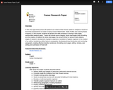 Career Research Paper CATE Lesson Plan