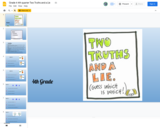 Grade 4 4th quarter Two Truths and a Lie Routine