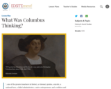 What Was Columbus Thinking?