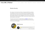Election Security — Civics 101: A Podcast