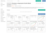Choosing an Appropriate Growth Model Activity Builder by Desmos