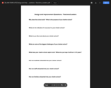 [BLANK TEMPLATE] Design and Improvement Questions - Teachers/Leaders