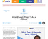 What Does It Mean To Be a Citizen?