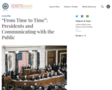 “From Time to Time”: Presidents and Communicating with the Public