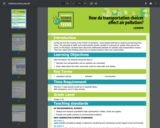 How do transportation choices affect air pollution?