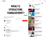 What is Operations Management