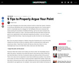 5 Tips to Properly Argue Your Point