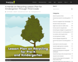 A Hands-on Recycling Lesson Plan for Kindergarten Through Third Grade