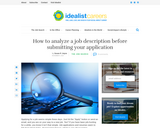 How to analyze a job description before submitting your application