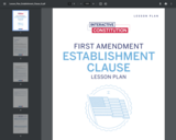 First Amendment: Establishment Clause (9-12)