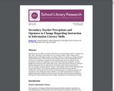 Secondary Teacher Perceptions and Openness to Change Regarding Instruction in Information Literacy Skills