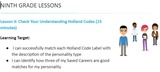 Ninth Grade ACP Lesson 3: Check Your Understanding Holland Codes