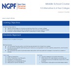 Alternatives to 4-Year Colleges - NGPF MS 9.3 (Life After High School Unit)