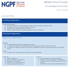 A Budget for the Future - NGPF MS 9.5 (Life After High School Unit)