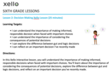 Sixth Grade ACP Lesson 2 - Decision Making