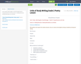 Units of Study Writing Grade 2 Poetry Lesson