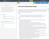 ACP Level of Implementation Analysis