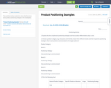 Product Positioning Examples