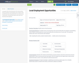 Local Employment Opportunities