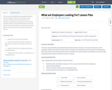 What are Employers Looking For? Lesson Plan